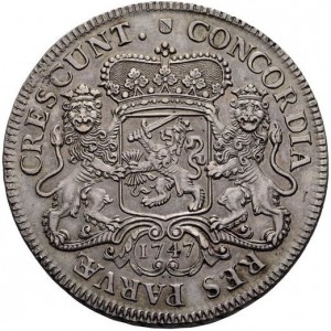 Реверс монеты Голландская республика, 1 дукатон, 1739-1794