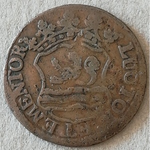 Аверс монеты Голландская республика, 1 дуит, 1754