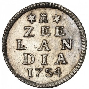 Реверс монеты Голландская республика, 1 дуит, 1725-1765
