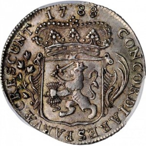 Реверс монеты Голландская республика, ¼ серебряного дуката, 1762-1793