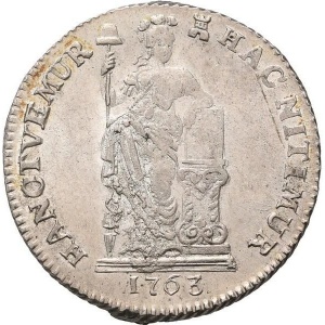 Реверс монеты Голландская республика, 1 гульден, 1763-1765