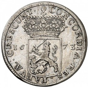 Реверс монеты Голландская республика, ½ серебряного дуката, 1672-1793