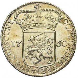 Реверс монеты Голландская республика, 1 серебряный дукат, 1671-1794