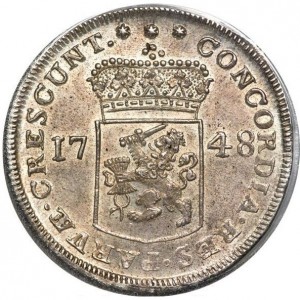 Реверс монеты Голландская республика, 1 серебряный дукат, 1747-1777