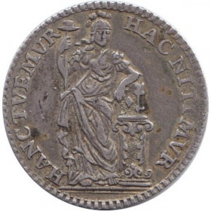 Аверс монеты Голландская республика, ¼ гульдена, 1759