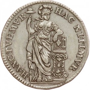 Реверс монеты Голландская республика, ½ гульдена, 1748-1762