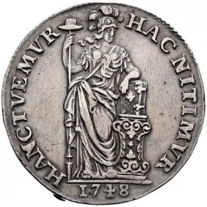Реверс монеты Голландская республика, 1 гульден, 1703-1794
