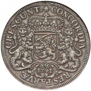 Аверс монеты Голландская республика, 1 дукатон, 1734-1793