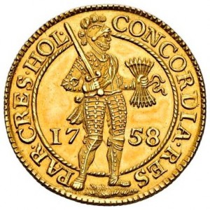 Аверс монеты Голландская республика, 2 дуката, 1716-1793