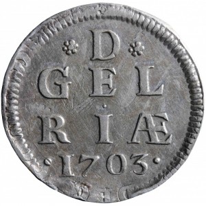Реверс монеты Голландская республика, 1 дуит, 1702-1703