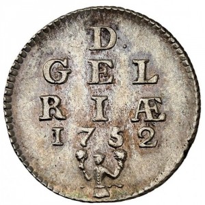 Реверс монеты Голландская республика, 1 дуит, 1752