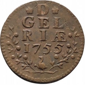 Реверс монеты Голландская республика, 1 дуит, 1753-1757