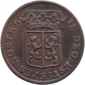 Аверс монеты Голландская республика, 1 дуит, 1758-1768