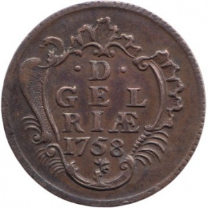 Реверс монеты Голландская республика, 1 дуит, 1758-1768