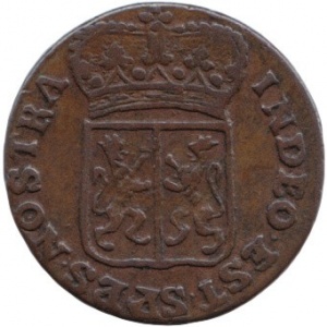 Аверс монеты Голландская республика, 1 дуит, 1783-1788