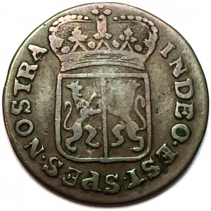 Аверс монеты Голландская республика, 1 дуит, 1788-1794