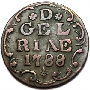 Реверс монеты Голландская республика, 1 дуит, 1788-1794