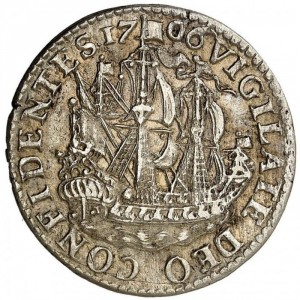 Реверс монеты Голландская республика, 6 стюверов, 1705-1734