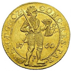 Аверс монеты Голландская республика, 2 дуката, 1715-1761