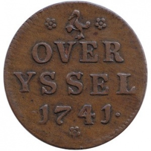 Реверс монеты Голландская республика, 1 дуит, 1741-1769