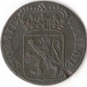 Аверс монеты Голландская республика, 1 дуит, 1753-1754