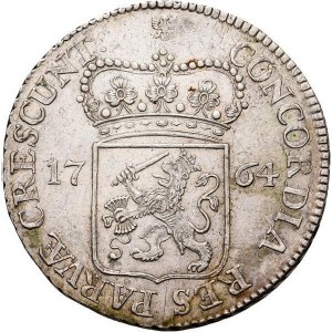 Реверс монеты Голландская республика, 1 серебряный дукат, 1734-1767