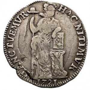 Реверс монеты Голландская республика, 1 гульден, 1705-1721