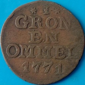 Реверс монеты Голландская республика, 1 дуит, 1770-1772