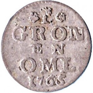 Реверс монеты Голландская республика, 1 стювер, 1738-1766
