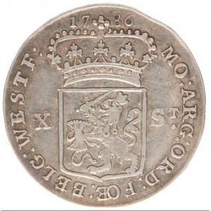 Аверс монеты Голландская республика, ½ гульдена, 1780-1786