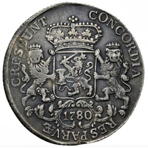 Реверс монеты Голландская республика, ½ дукатона, 1762-1794