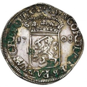 Реверс монеты Голландская республика, 1 серебряный дукат, 1707-1708