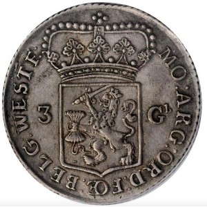 Аверс монеты Голландская республика, 3 гульдена, 1714-1794