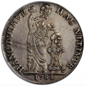 Реверс монеты Голландская республика, 3 гульдена, 1714-1794