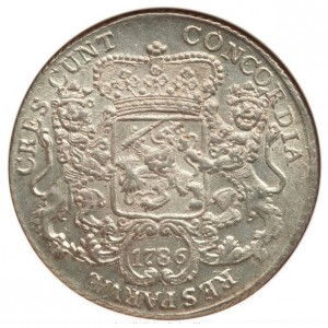 Реверс монеты Голландская республика, 1 дукатон, 1742-1793