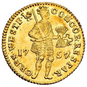 Аверс монеты Голландская республика, 1 дукат, 1705-1780