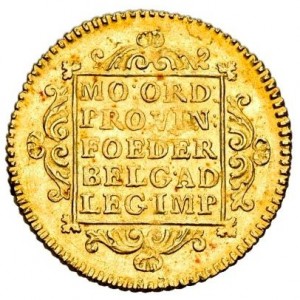 Реверс монеты Голландская республика, 1 дукат, 1705-1780