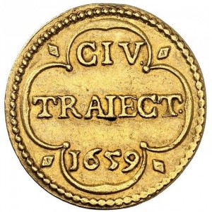 Реверс монеты Голландская республика, 1 дуит, 1659-1680