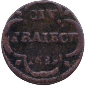 Реверс монеты Голландская республика, 1 дуит, 1681-1690
