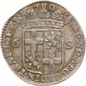 Аверс монеты Голландская республика, 6 стюверов, 1704-1705