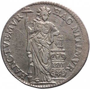 Реверс монеты Голландская республика, 1 гульден, 1681