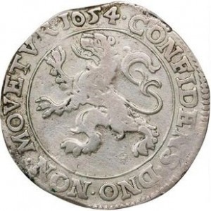 Реверс монеты Голландская республика, ½ рейксдальдера, 1650-1668