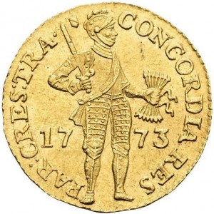 Аверс монеты Голландская республика, 1 дукат, 1602-1794
