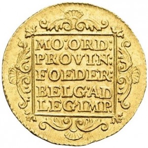 Реверс монеты Голландская республика, 1 дукат, 1602-1794