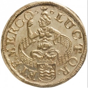 Реверс монеты Голландская республика, 1 дуит, 1681-1689