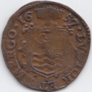 Реверс монеты Голландская республика, 1 оорд, 1657-1663