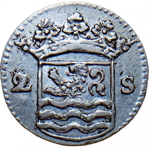 Аверс монеты Голландская республика, 2 стювера, 1681-1789