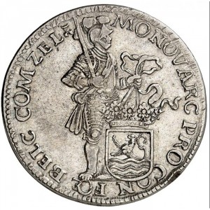 Аверс монеты Голландская республика, ½ серебряного дуката, 1672-1793
