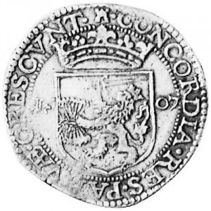 Реверс монеты Голландская республика, 1 дальдер, 1606-1651