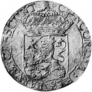 Реверс монеты Голландская республика, 1 серебряный дукат, 1659-1668